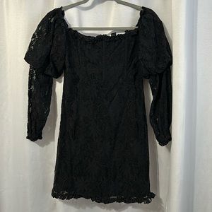 Forever 21 Black lace mini dress